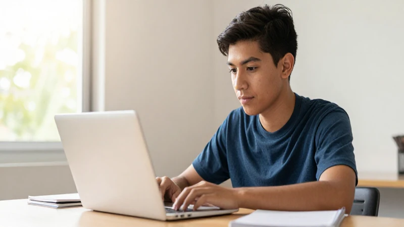 Beca Benito Juárez: ¡Actualiza TU NÚMERO y CORREO! 5 Estudiante mestizo estudia bajo luz cálida