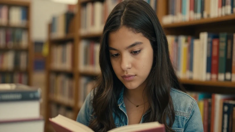 Estudiante mexicano estudia bajo luz cálida