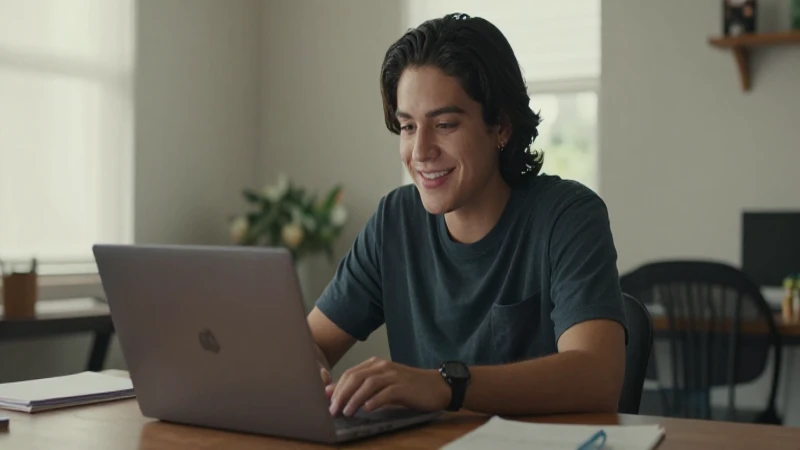 Beca Rita Cetina 2026: ¡Descubre los REQUISITOS y MONTO! 8 Estudiante mexicano sonríe con su ordenador