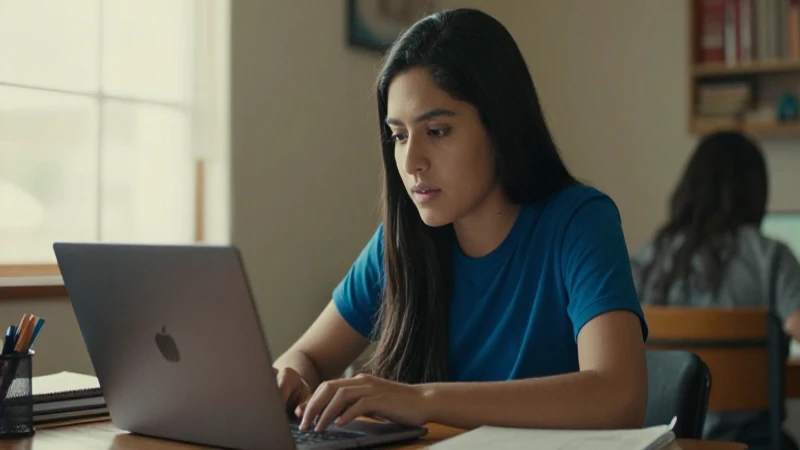 Estudiante mexicano estudia con luz cálida