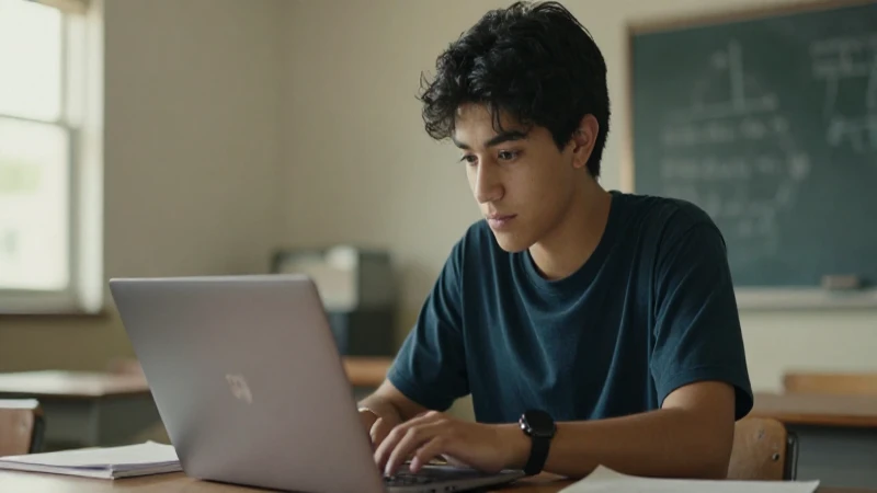 Estudiante mestizo mexicano estudia a la luz