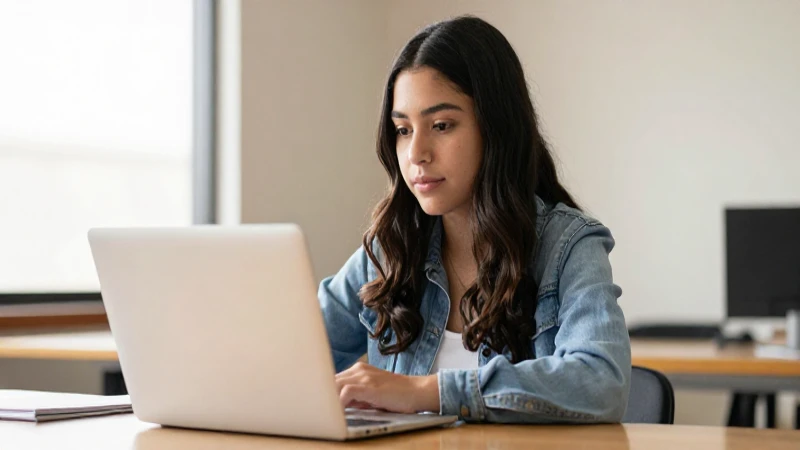Becas de MANUTENCIÓN: ¡Descubre Cómo Obtenerlas! 3 Estudiante mexicano mestizo con portátil iluminado