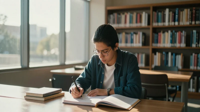 BECAS IEMS: ¡Descubre la NUEVA ENTREGA en CDMX 2026! 3 Estudiante mestizo estudia bajo luz cálida