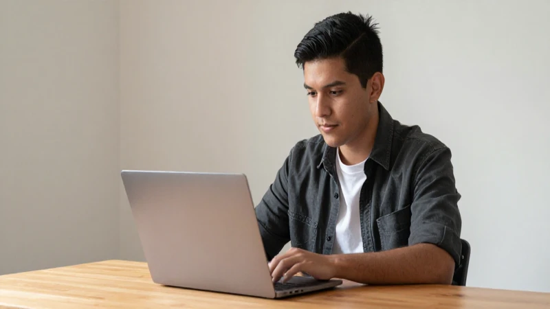 Estudiante mestizo mexicano estudia a luz cálida