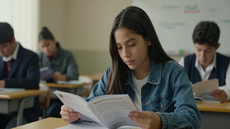 Estudiante mexicano estudia bajo luz suave