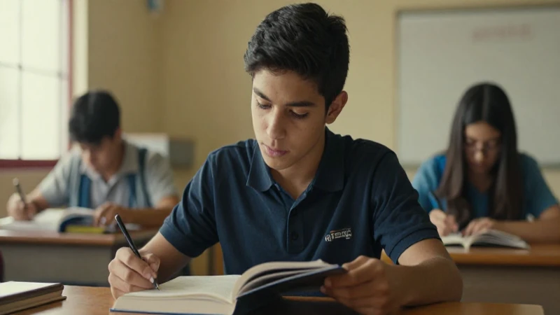 BUSCADOR DE ESCUELAS: ¡Descubre las Mejores Opciones 2026! 5 Estudiante mestizo estudia bajo luz cálida