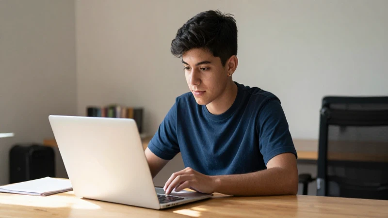 Descubre la Beca Jóvenes Escribiendo el Futuro 2026 5 Estudiante mexicano estudia a la luz del sol