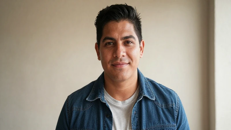 Hombre mexicano mestizo, expresión segura y cálida