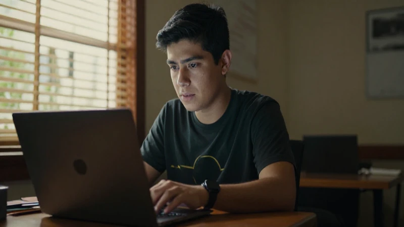 Cambia tu NIP: Activa tu Beca Benito Juárez 2024 ¡Aquí! 6 Joven estudiante mexicano con su portátil