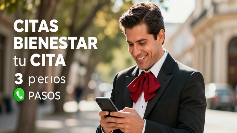 CITAS BIENESTAR: Cómo AGENDA tu Cita en 3 Pasos 6 Hombre mexicano sonríe con su smartphone
