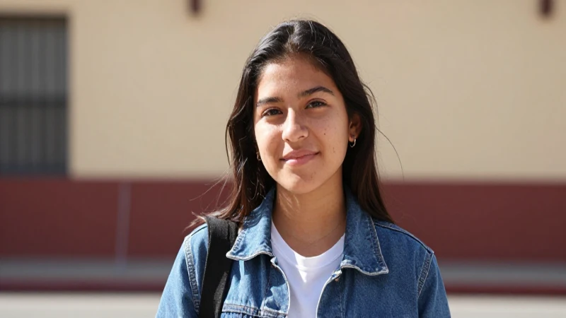 Estudiante mexicano joven bajo luz cálida