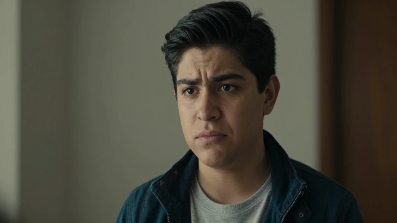 Estudiante mestizo frustrado bajo luz suave