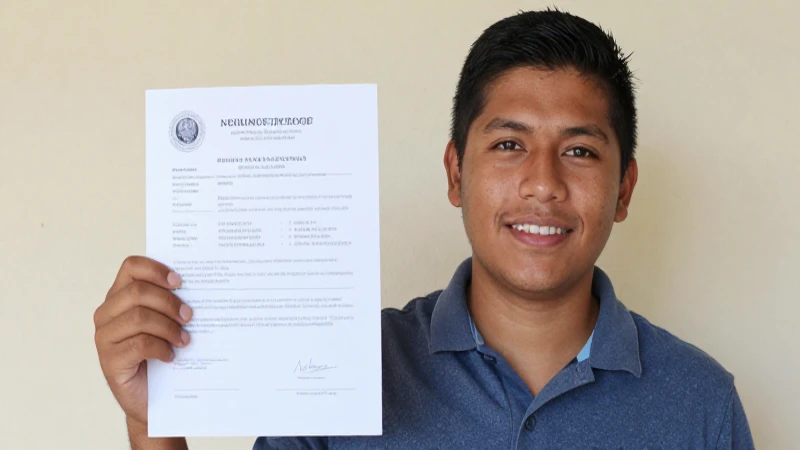 Obtén tu CURP: ¡Descubre cómo hacerlo fácilmente! 3 Joven mestizo mexicano con documento oficial