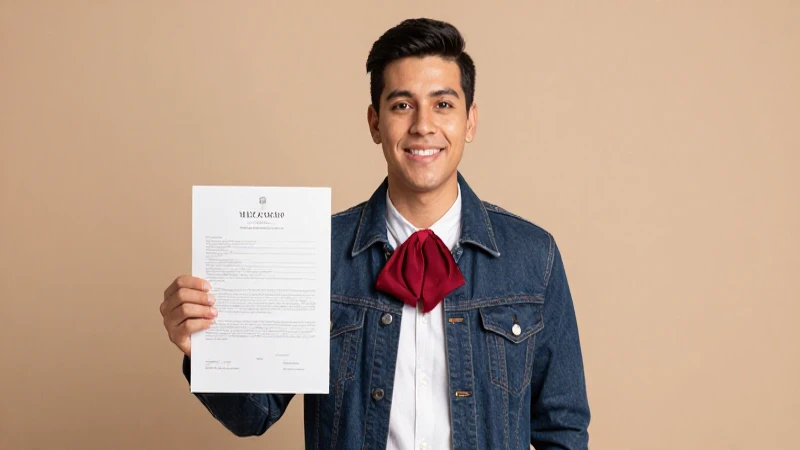 Obtén tu CURP: ¡Descubre cómo hacerlo fácilmente! 5 Joven mexicano con documento en estudio