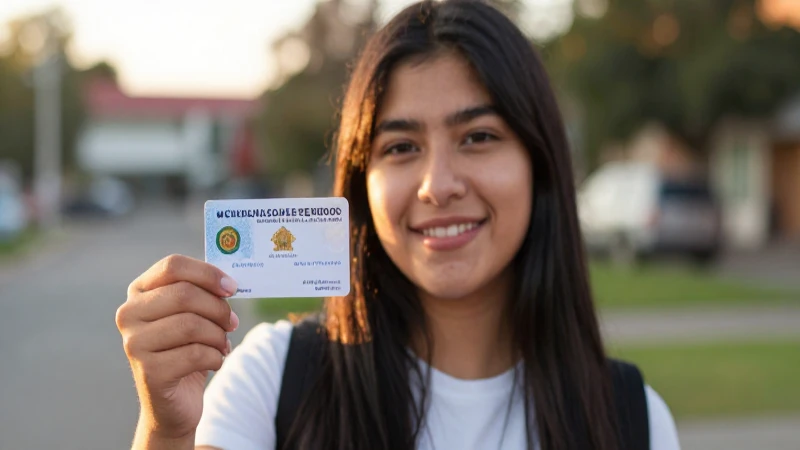Estudiante mestizo con beca, luz dorada suave