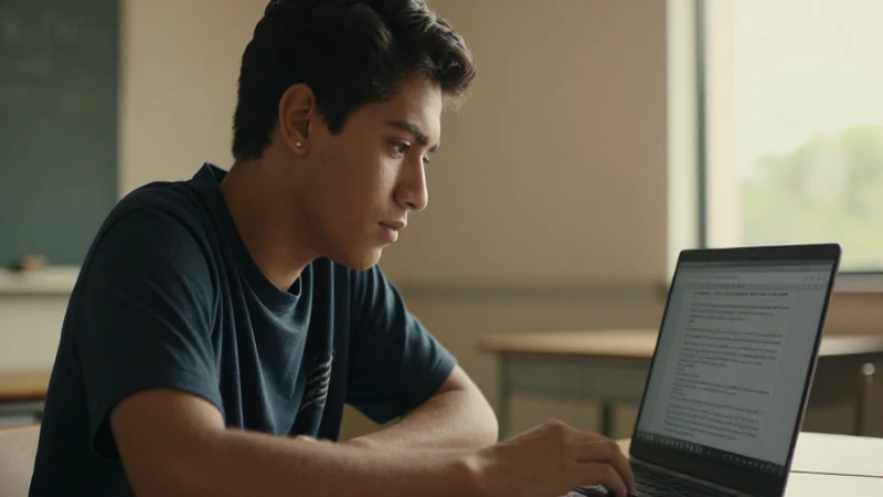 Becas Rita Cetina: ¡Conoce las Fechas Impresionantes! 4 Estudiante mestizo estudia bajo luz cálida