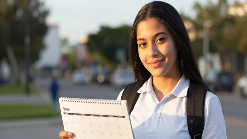Estudiante mexicano con beca, luz dorada suave