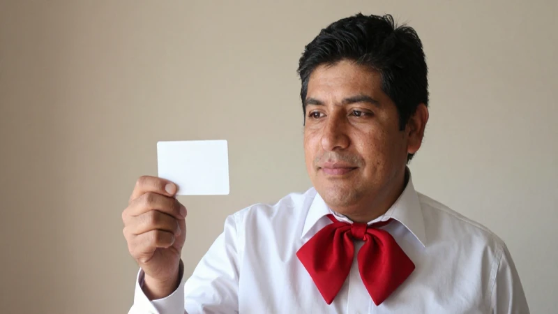 Hombre mestizo mexicano con identificación, luz cálida