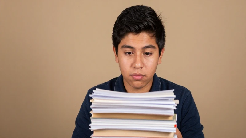 Estudiante mestizo estudia con luz cálida