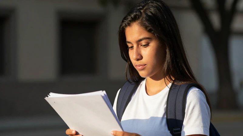 Estudiante mexicano reflexiona bajo luz dorada