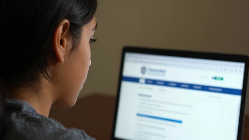 Estudiante alegre aplica a la universidad