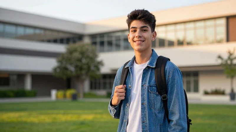 Convocatoria 2023-2024: ¡Explora la Universidad de la Salud! 5 Joven estudiante mexicano en campus iluminado