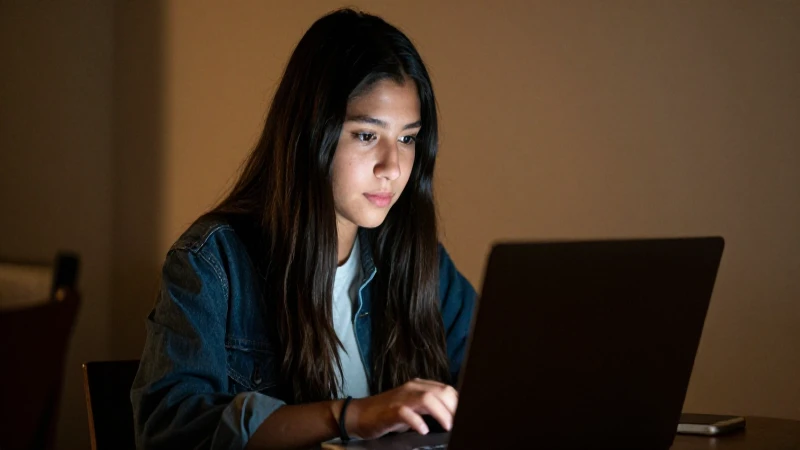 Descubre Pasos Clave para Obtener Becas Benito Juárez 2026 5 Joven estudiante mestizo con portátil iluminado